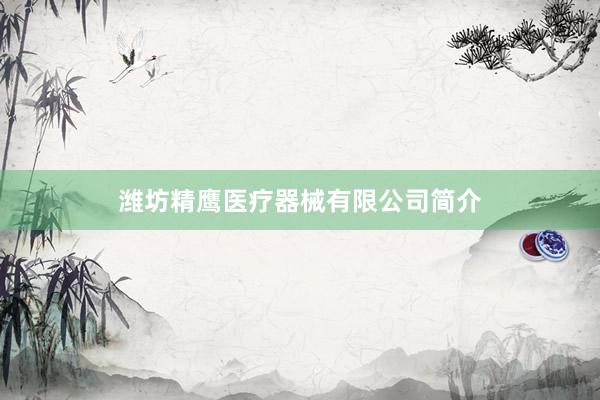 潍坊精鹰医疗器械有限公司简介